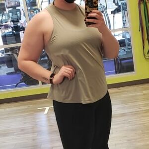 Dusty Green high neck tank